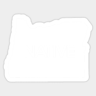 Oregon Native OR Sticker